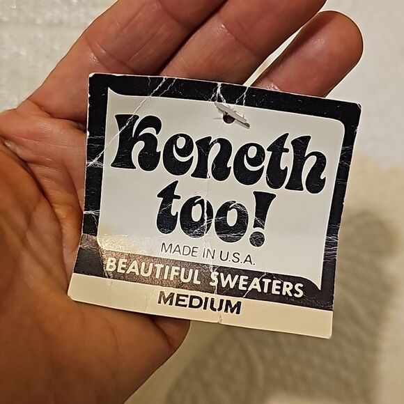 Kenneth, too! Vintage sweater size medium - Picture 7 of 8